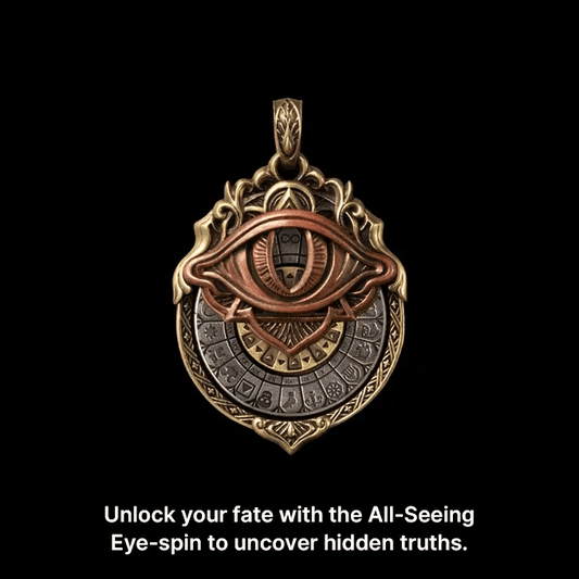 🔮 Handcrafted Tarot Eye Pendant – A Symbol of Intuition & Insight