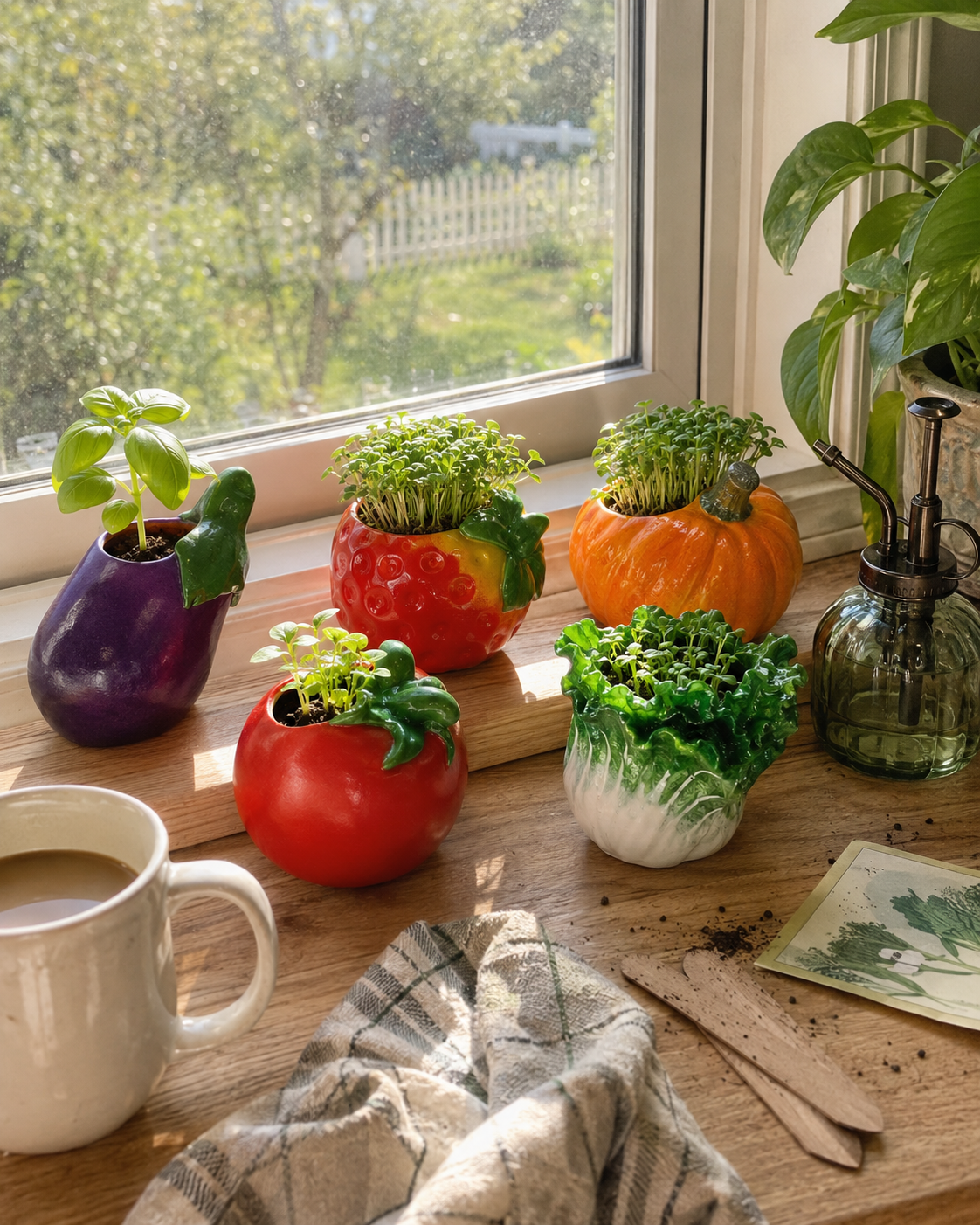 Cute Veggie Garden Planter