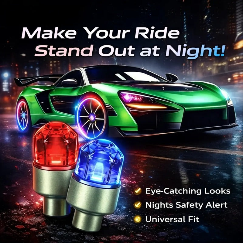 🚗🏳️‍🌈Vibrant Spinning Rim Lights-Make your car stand out.