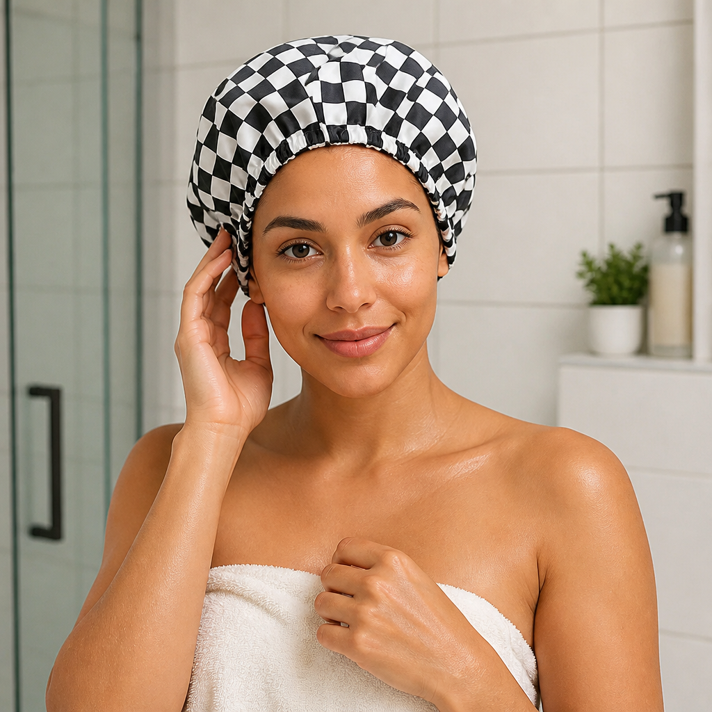 Practical Shower Cap – Waterproof Hair Care Cap to Protect Against Frizz & Moisture