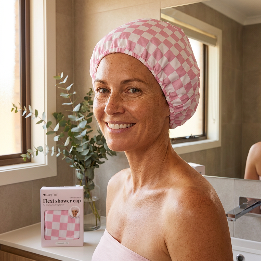 Practical Shower Cap – Waterproof Hair Care Cap to Protect Against Frizz & Moisture