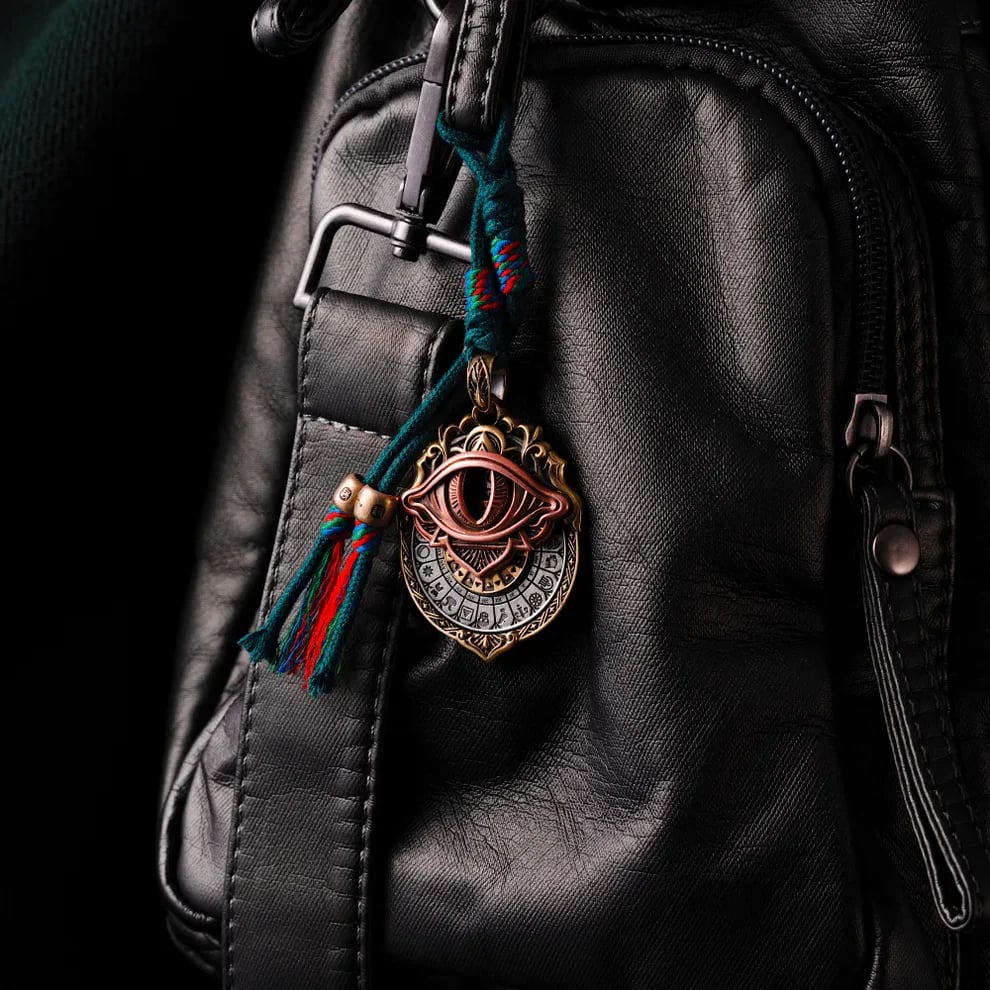🔮 Handcrafted Tarot Eye Pendant – A Symbol of Intuition & Insight